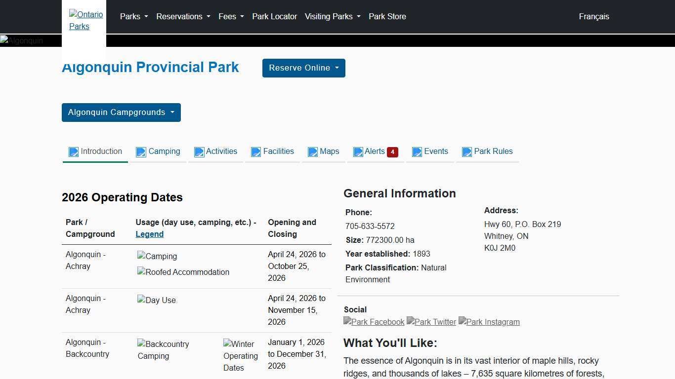 Algonquin Provincial Park