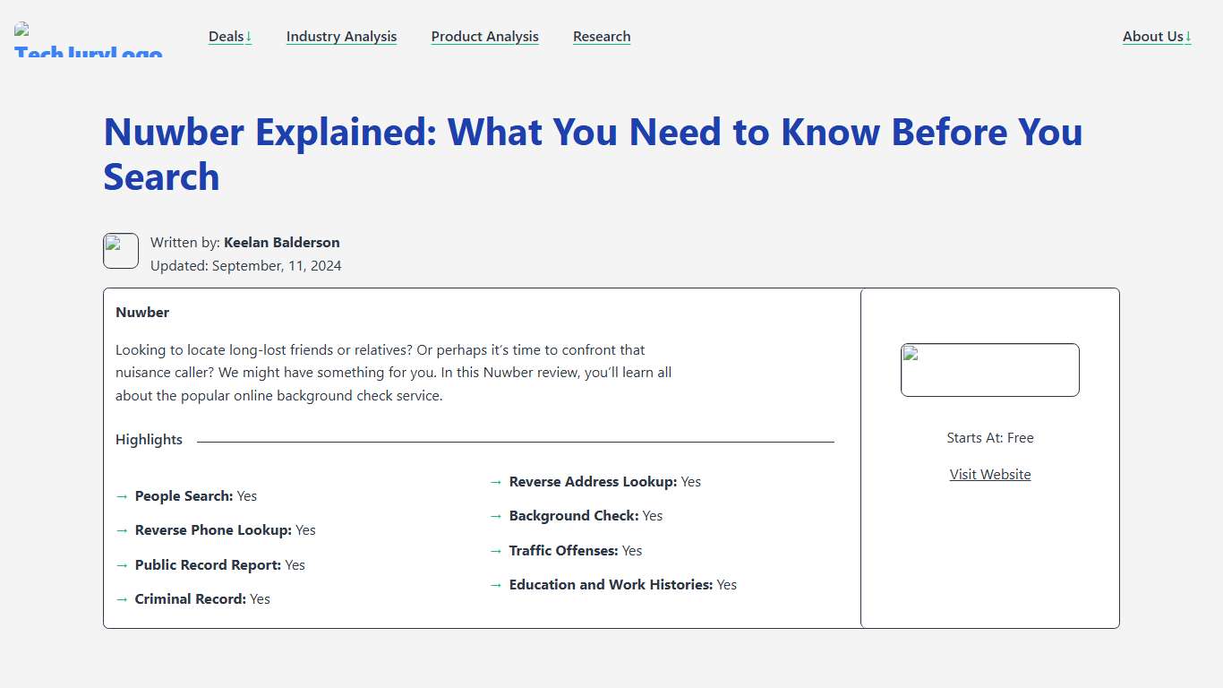 Nuwber Explained: What You Need to Know Before You Search - TechJury - Tech Insights, Reports And Analysis